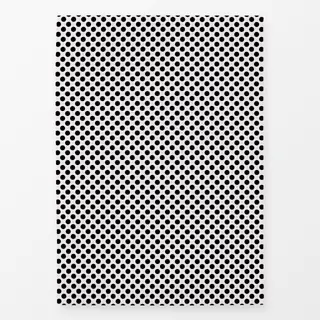 Geschirrtücher Polkadots Mittel Schwarz