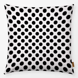Kissen Polkadots Mittel Schwarz