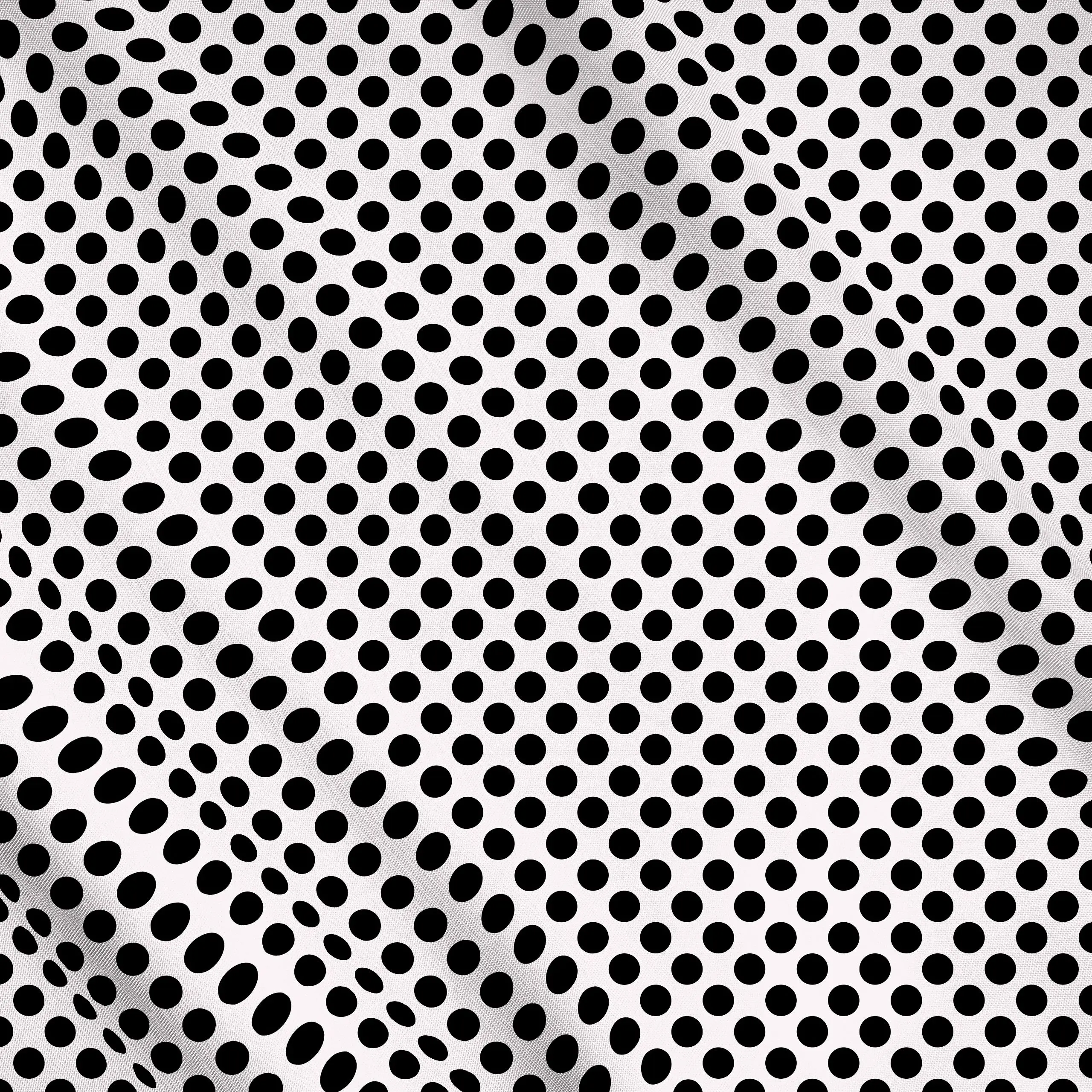 Meterware Polkadots Mittel Schwarz, gemustert, von Sophie Augustin Illustration