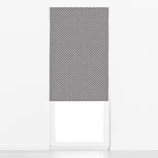Raffrollo Polkadots Mittel Schwarz