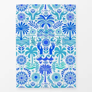 Geschirrtücher Boho Beach Teal Blue