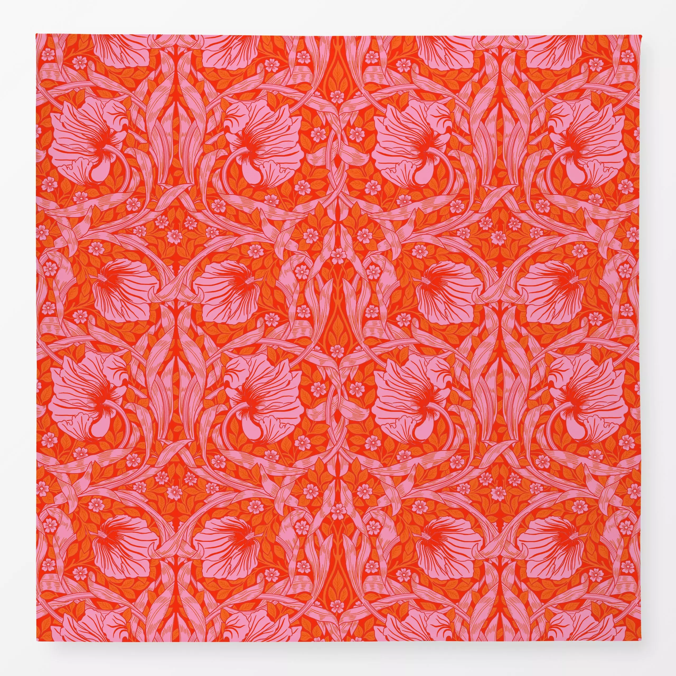Tischdecke Coral Pimpernel William Morris, Blumen, Sommer, von Uta Naumann