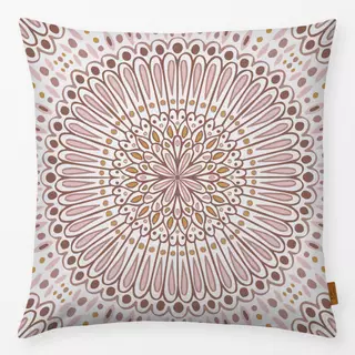 Kissen Mandala rosa braun