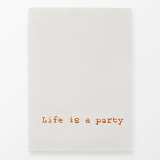 Geschirrtücher Life is a Party Kreide