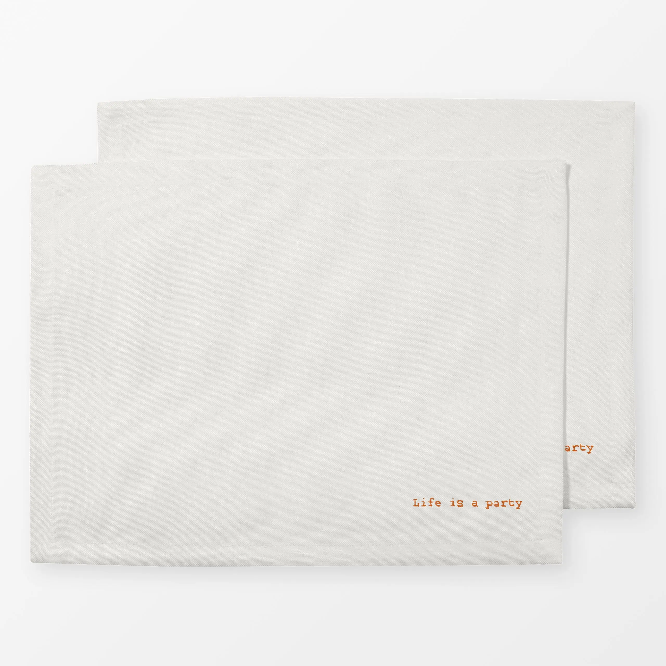 Tischset Life is a Party Kreide, Spruch, von Sophie Augustin Illustration