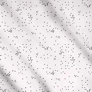 Meterware Gestreute Punkte Schwarz
