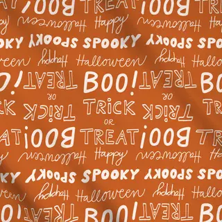 Meterware Halloween Typo orange