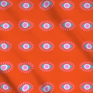 Meterware Auge Auf Orange