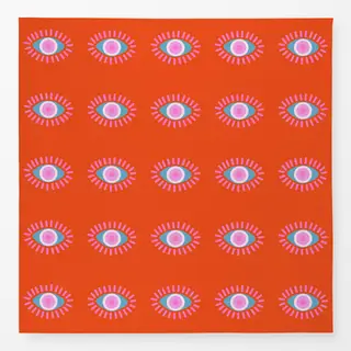 Tischdecke Auge Auf Orange