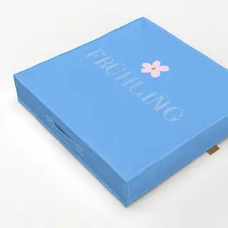 Bodenkissen Frühling Kreuzstich