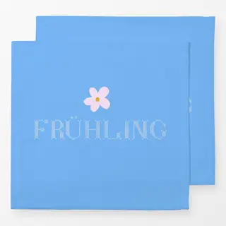Servietten Frühling Kreuzstich