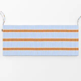 Bankauflage Horizontale Linien Himmelblau