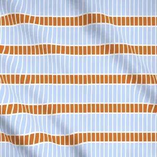 Meterware Horizontale Linien Himmelblau