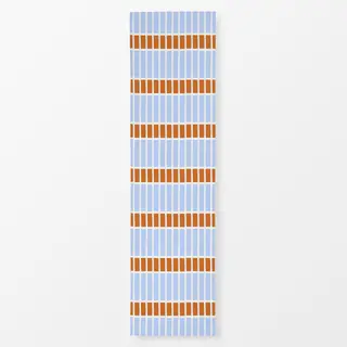 Tischläufer Horizontale Linien Himmelblau