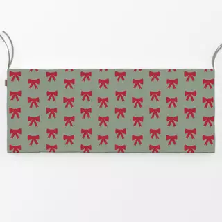 Bankauflage Schleifen Muster hellgrün