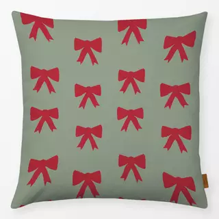 Kissen Schleifen Muster hellgrün