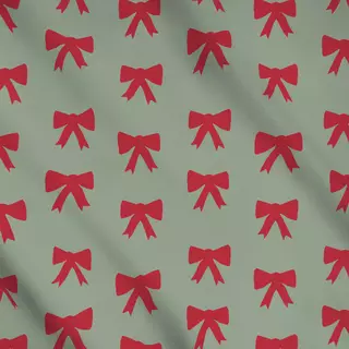 Meterware Schleifen Muster hellgrün