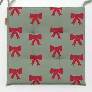 Sitzkissen Schleifen Muster hellgrün