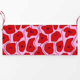 Bankauflage Poppy Pattern Pink