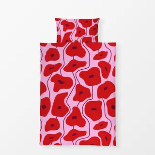 Bettwäsche Poppy Pattern Pink