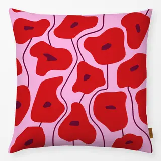 Kissen Poppy Pattern Pink
