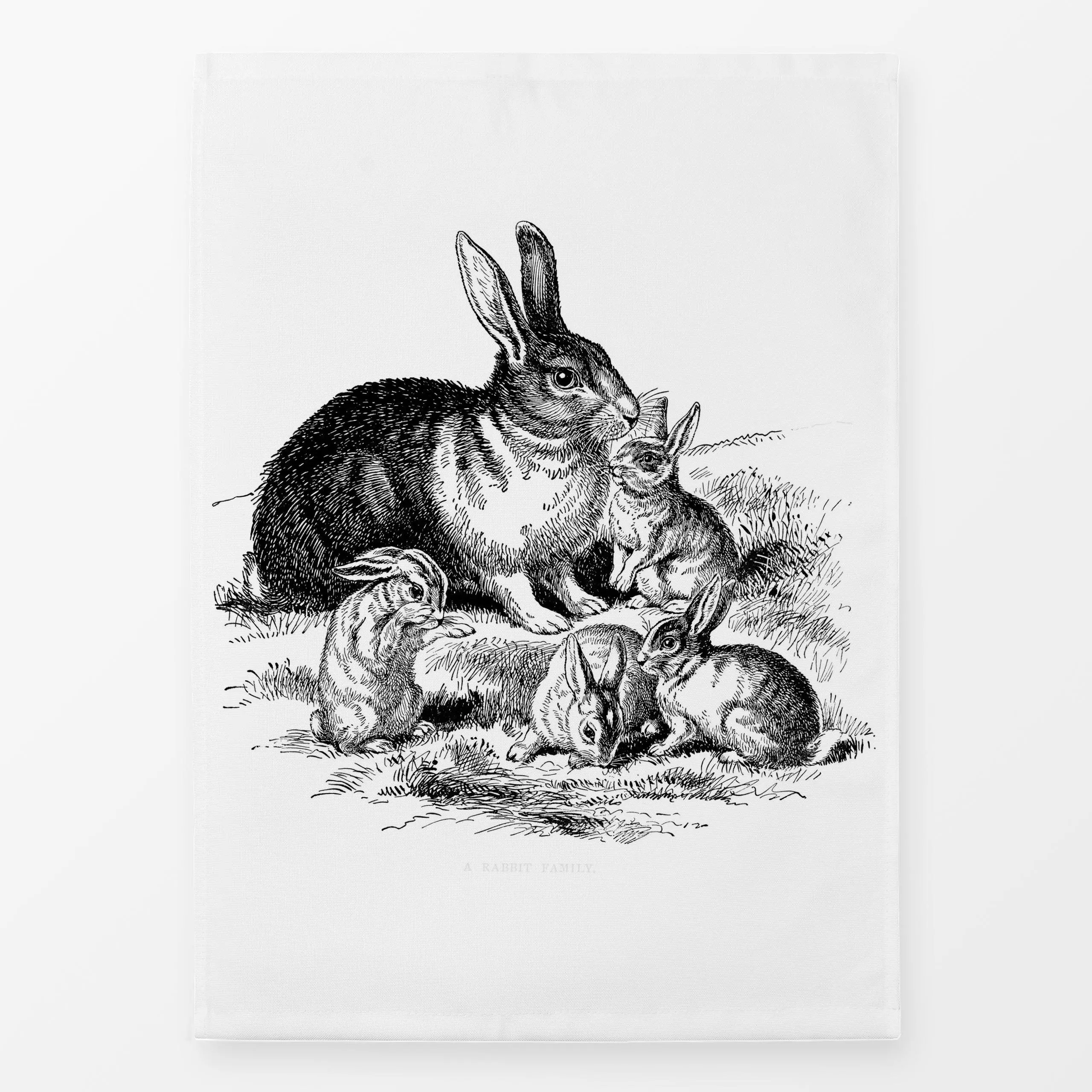 Geschirrtücher Osterhasen-Nostalgie - Frühling, Tiere, Retro & Vintage - von „Andrea Haase"; Natur, Hase, Kaninchen, Ostern,...