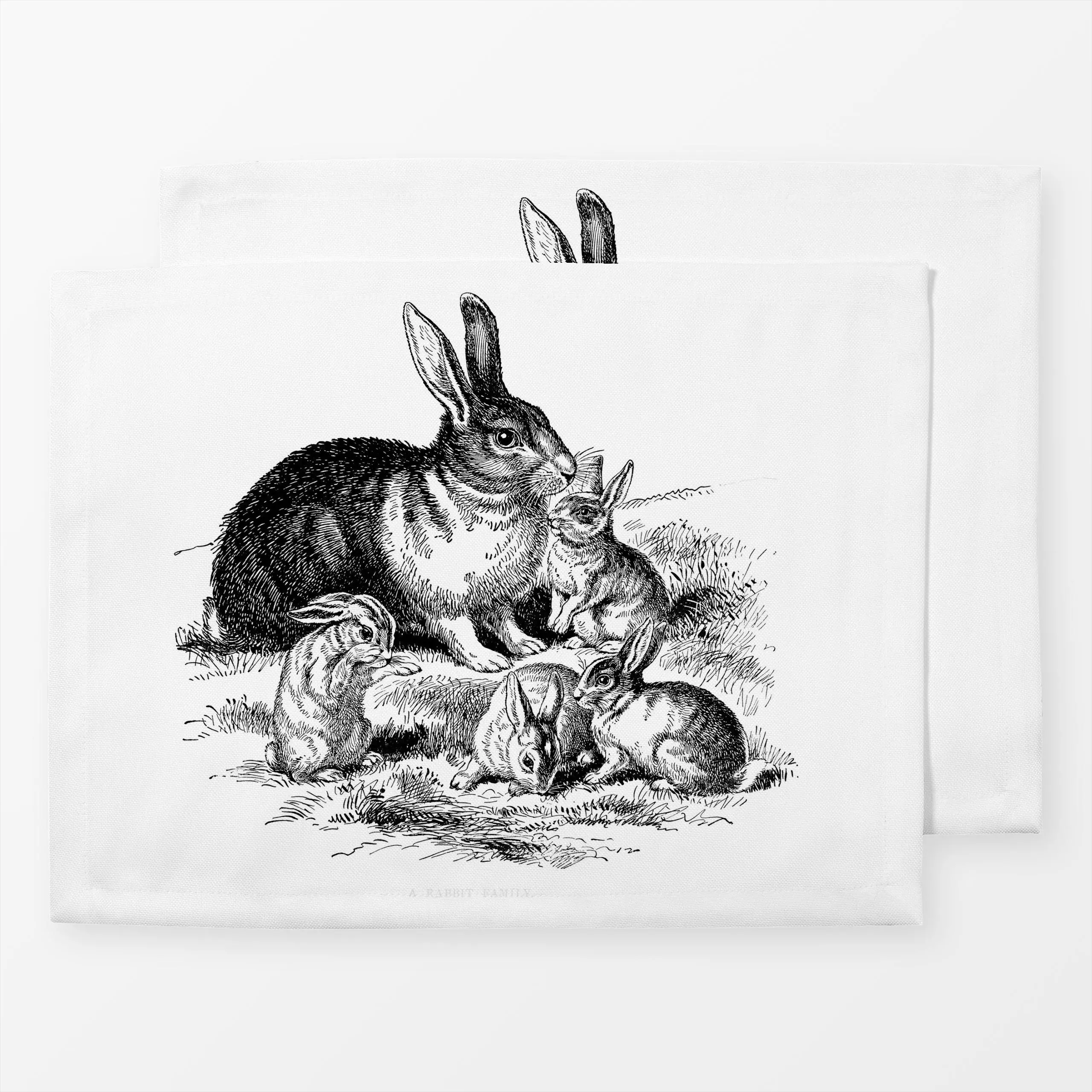 Tischset Osterhasen-Nostalgie, Tiere, Ostern, von Andrea Haase