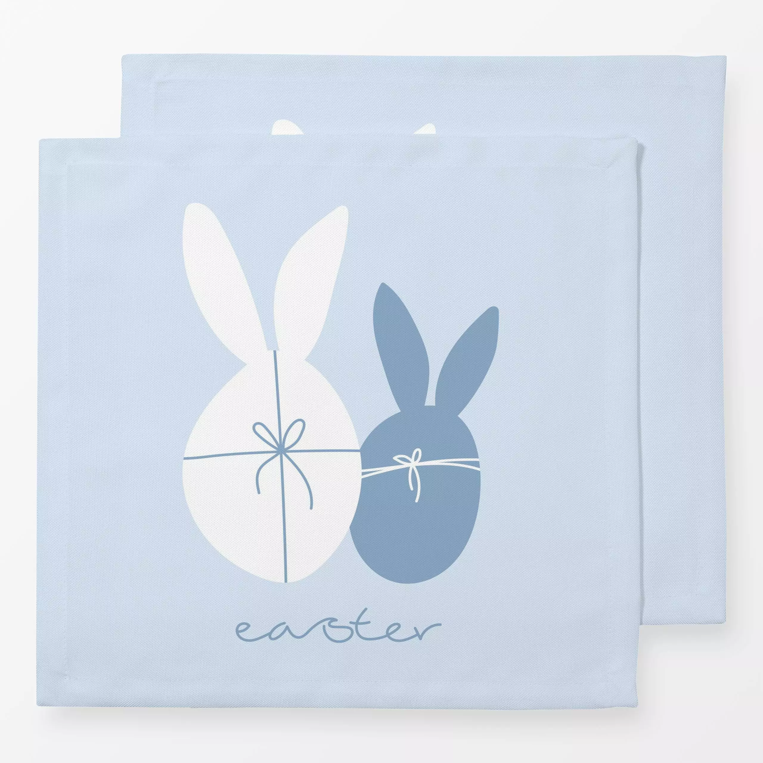 Servietten FRÜHLING Ostereihase 1 - Frühling, Ostern - von „Primus Pattern"; Hase, Ostern, Osterhase, schleife, Pastell, eas...