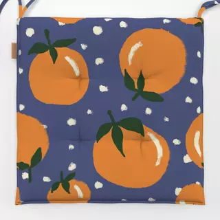 Sitzkissen Orangen & Punkte