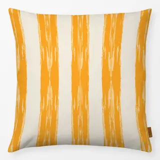 Kissen Brushstroke Stripes yellow