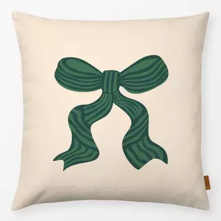 Kissen Festive Christmas Bow green