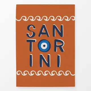 Geschirrtücher santorini typography