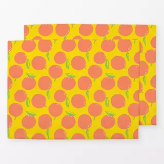 Tischset Juicy Oranges Gelb