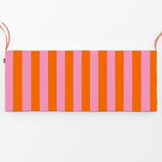Bankauflage Streifen Pink Orange