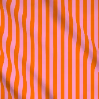 Meterware Streifen Pink Orange