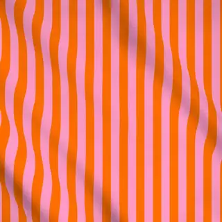 Meterware Streifen Pink Orange