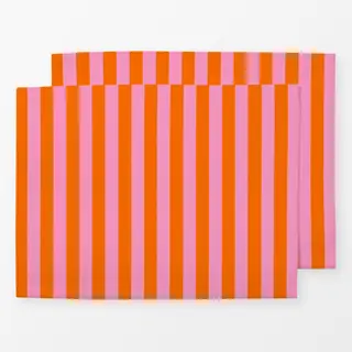 Tischset Streifen Pink Orange