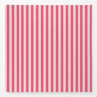 Tischdecke Pink auf Beige Streifen