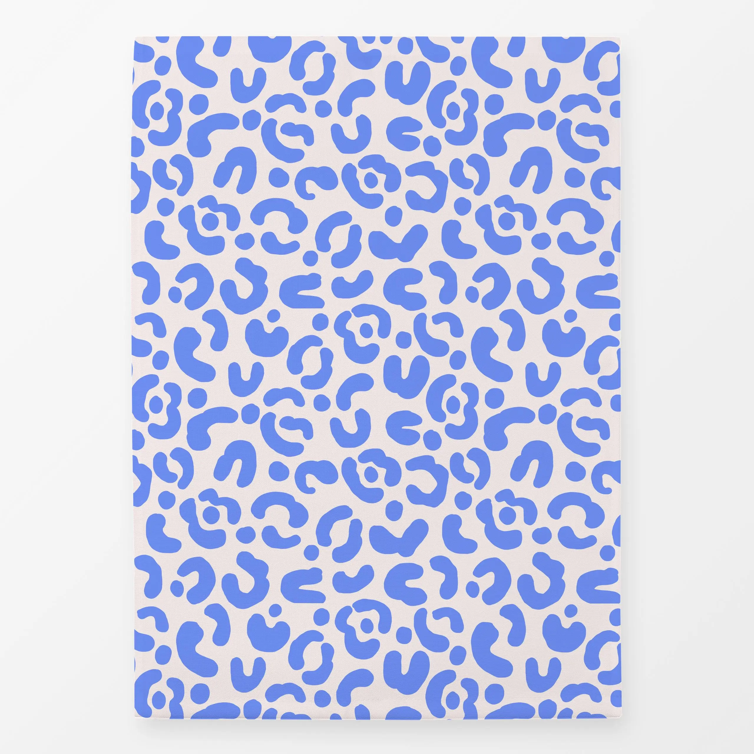 Geschirrtücher Muster Leo Flower Blau - Tiere, Symbole & Muster, Safari & Dschungel - von „Maren Gross "; Blaugrau, Dschungl...