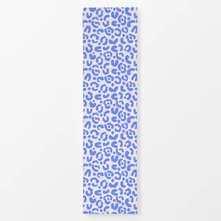 Tischläufer Muster Leo Flower Blau