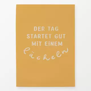 Geschirrtuch Guter Start in den Tag gelb