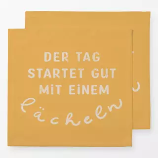 Servietten Guter Start in den Tag gelb