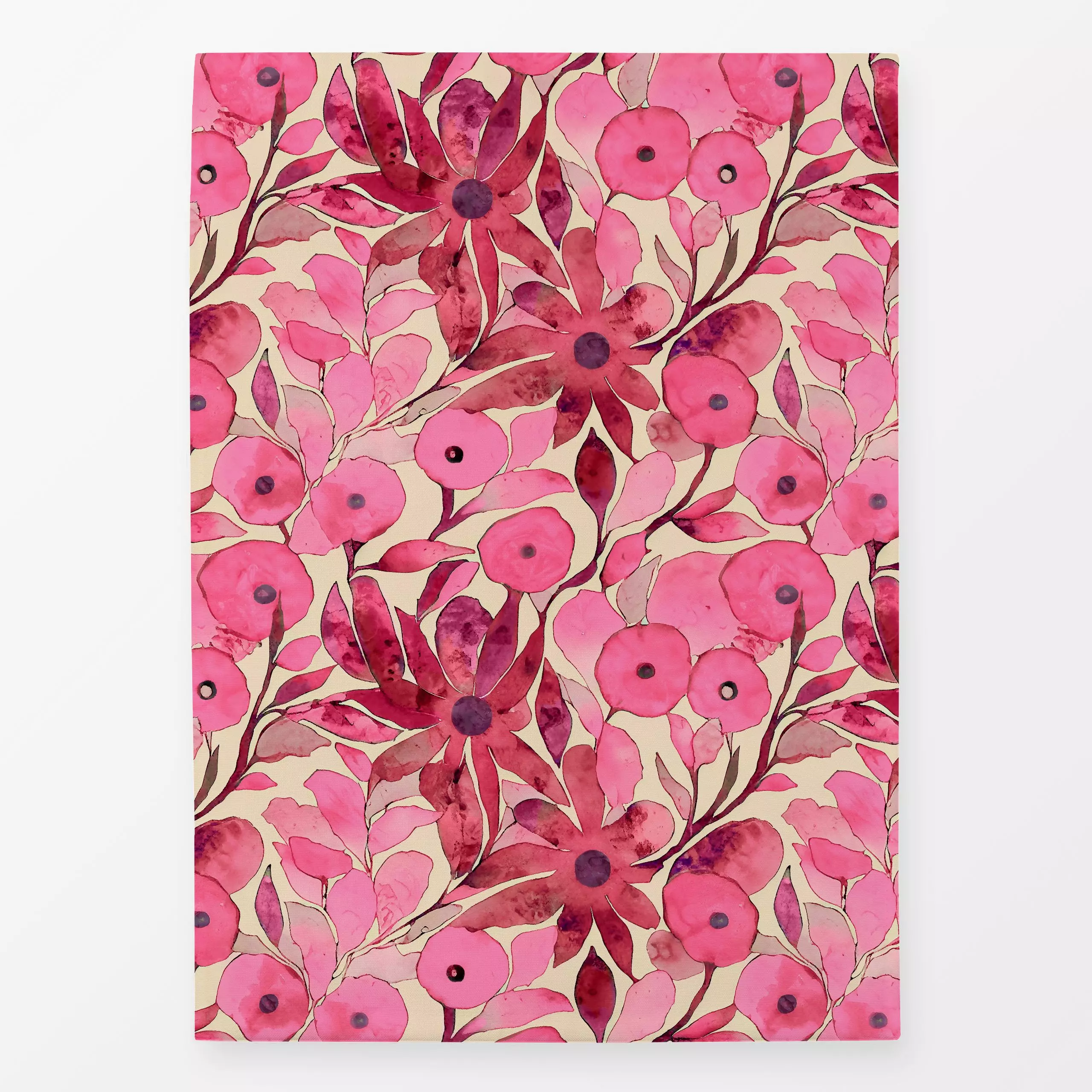 Geschirrtücher Fancy Flower Fun pink - Blumen & Florales, Pflanzen & Botanik - von „Andrea Haase"; Natur, abstrakt, Blumen, ...