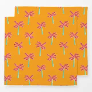 Servietten Exotic Palmtree Garden yellow