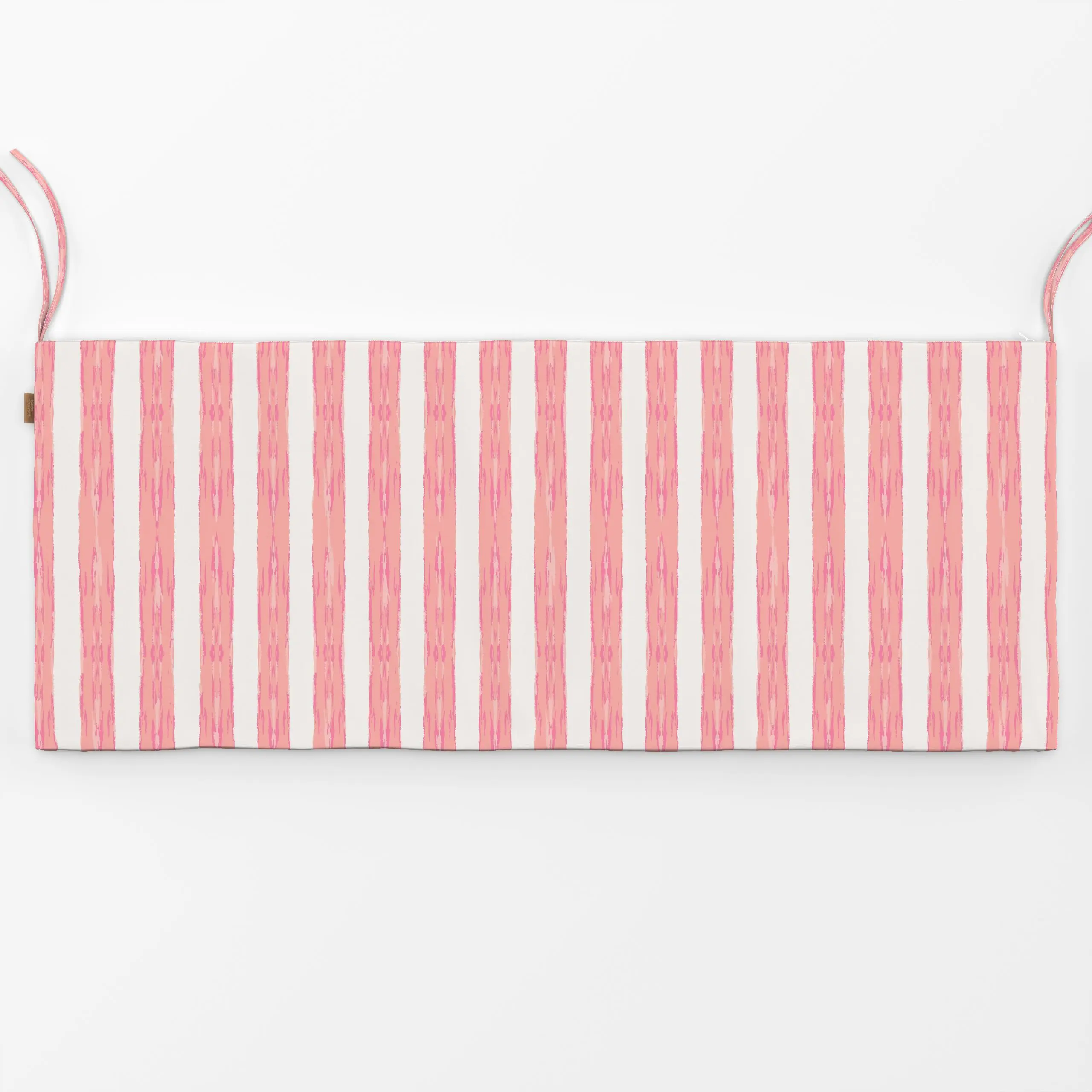 Bankauflage Brushstroke Stripes pink - Sommer, Symbole & Muster - von „Karen Menzenbach"; Muster, Streifen, rosa, Kinderzimm...