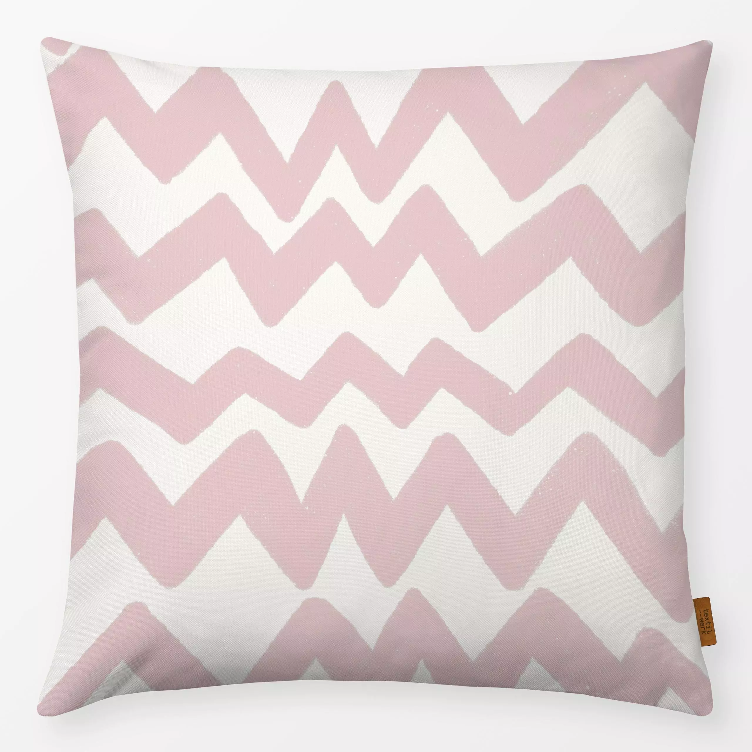 Kissen Zick Zack Rosa - Symbole & Muster - von „Studio ROSAGRAU"; boho, Muster, linie, Illustration, Linien, rosa, Geometris...