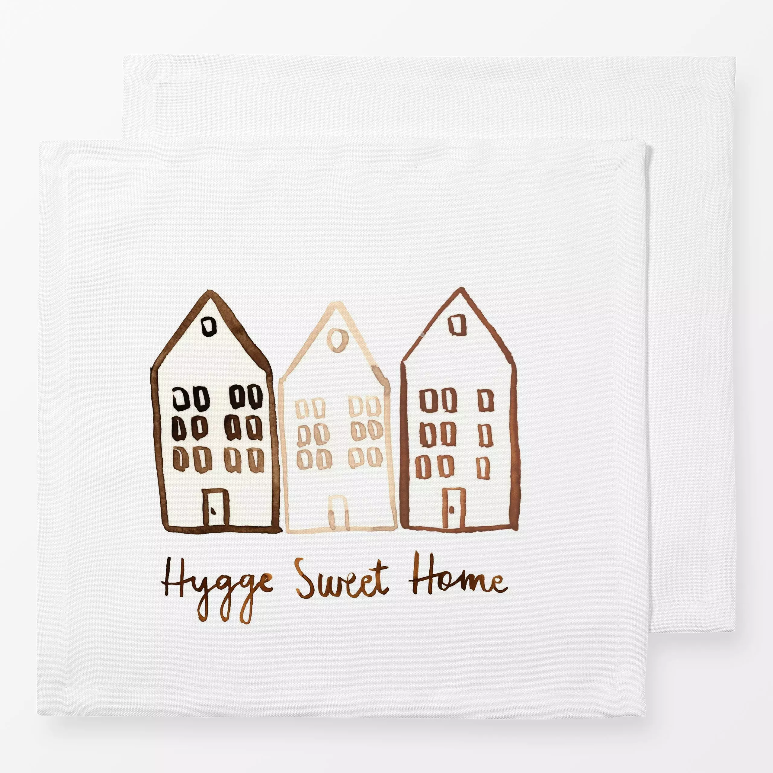 Servietten cozy Christmas-hygge home - Weihnachten, Winter - von „Lena Yokota"; Hygge, Cozy, Merry Christmas, Winter, Bohosc...