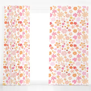 Dekovorhang Happy Summer Flowers