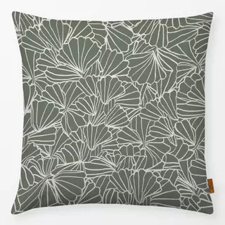 Kissen Muscheln Grün Dunkel