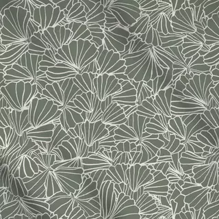 Meterware Muscheln Grün Dunkel